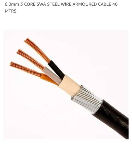 Photo of 6mm 3 core armored cable (SY7) #1