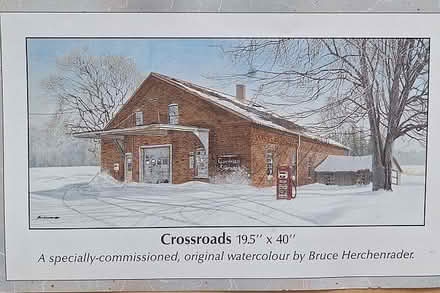 Photo of free "Crossroads": Framed Lithograph (Queen St & Hwy #410) #4