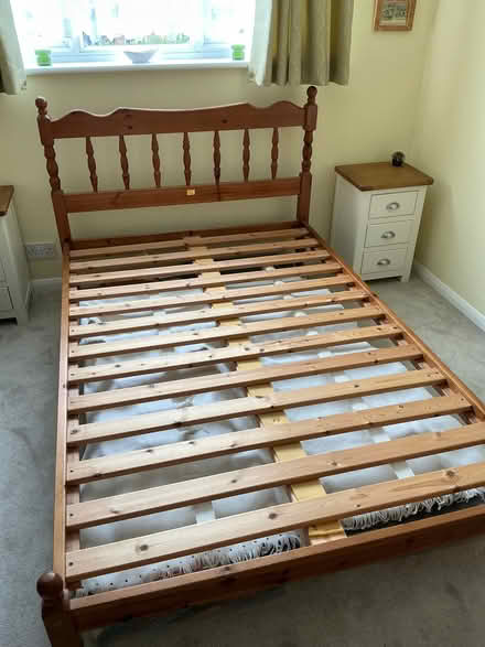 Photo of free 4ft Pine Bed Base (Heybridge Basin CM9) #1