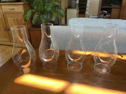 Photo of free Clear Glass Hurricane Lamp Shades (Sandy Hook) #3