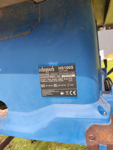 Photo of free Scheppach table saw (St. Georges TF2) #2
