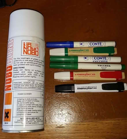Photo of free Whiteboard markers & cleaner (Cuddington CW8) #1