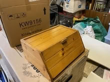 Photo of free Wooden Pine Bread Bin (wokingham rg41) #1