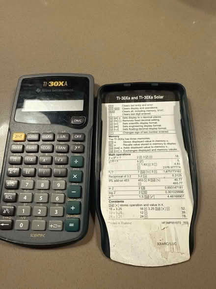 Photo of free TI 30xa calculator (95070) #1
