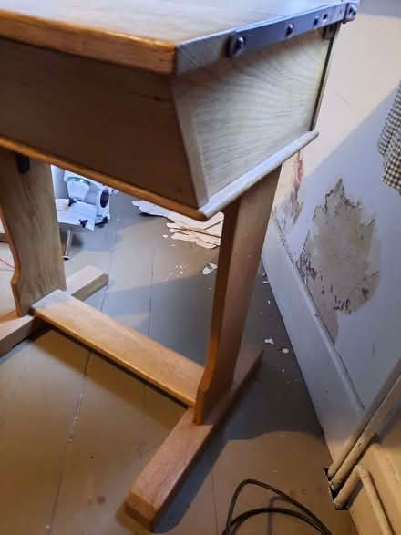 Photo of free Oak school desk (Hollingdean BN1) #2