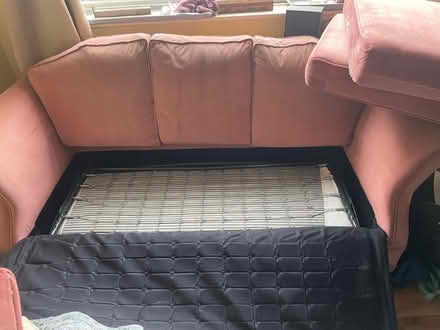 Photo of free Pink 3 seater pull-out sofa bed (Skerton) #2