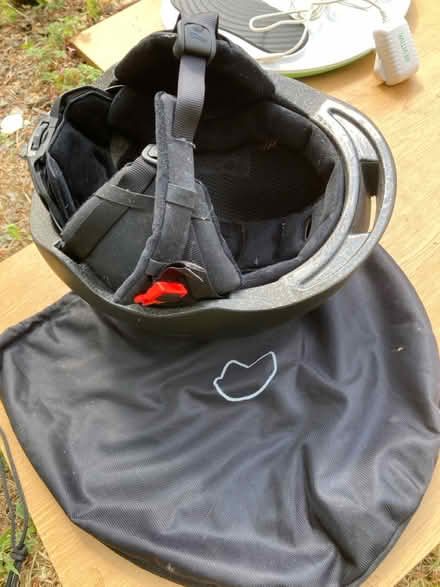 Photo of free Riding helmet and bag (Cradley WR13) #1