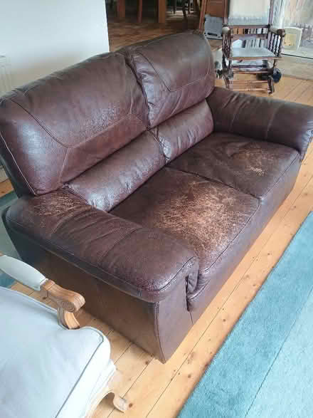 Photo of free Leather sofa (Clevedon BS21) #1