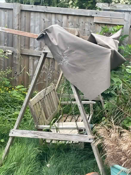 Photo of free Wooden Garden Swing (Higham Ferrers) #1