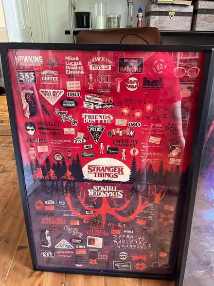 Photo of free 3 Stranger Things posters in frames (St Mark's GL51) #1