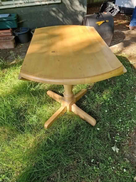 Photo of free Round pine table (Fishers Green SG1) #3