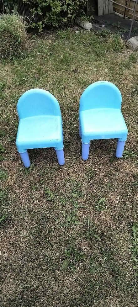 Photo of free 2 toddler/small child garden chairs (Malvern Link WR14) #1