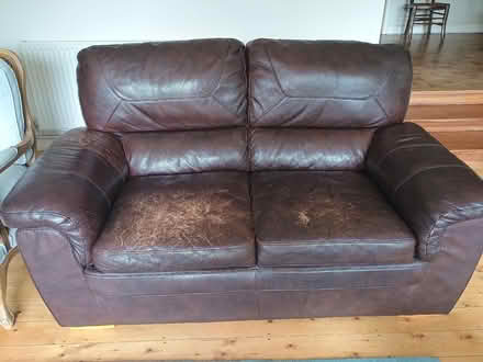 Photo of free Leather sofa (Clevedon BS21) #2