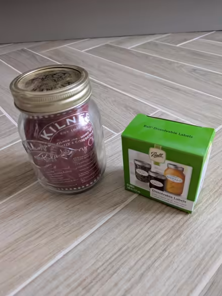Photo of free Kilner Jar and Labels (Enfield EN2) #1