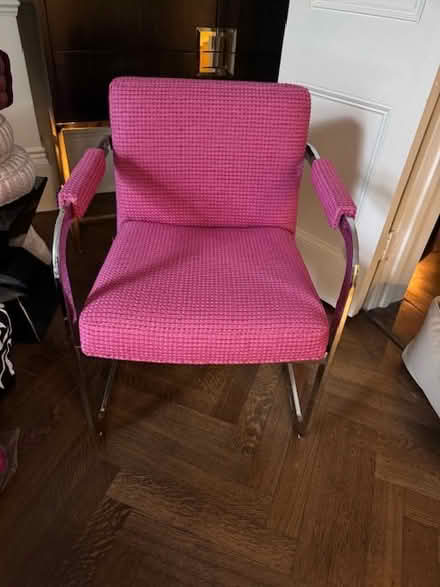 Photo of free chair (set of 3). crome frame (NW8 0QE) #1