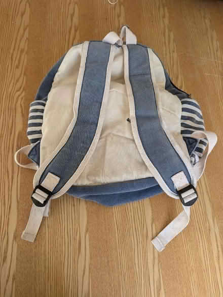 Photo of free Blue and white backpack (Bathford) #1