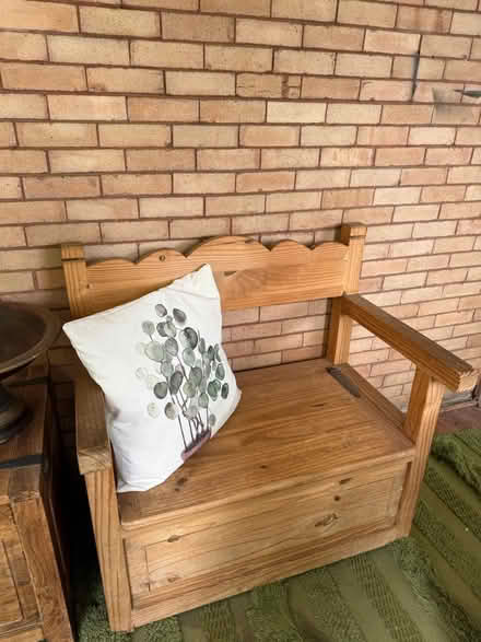 Photo of free PB Rocker, Storage Bench,Rug (Congress Park) #2
