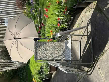 Photo of free Two foldable garden chairs with parasols (Barleybank G66) #1