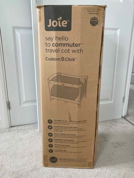 Photo of free Travel cot with mattress (Kempston MK42) #1