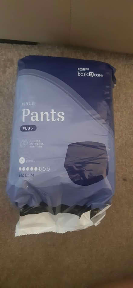 Photo of free Male incontinent pants blue.M (KT16 chertsey) #3