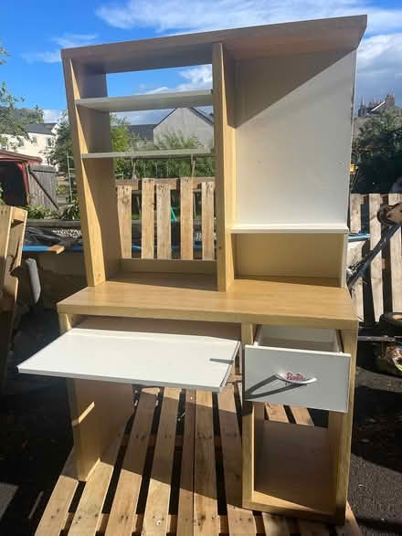 Photo of free Desk with shelves (Cowdenbeath KY4 9) #2