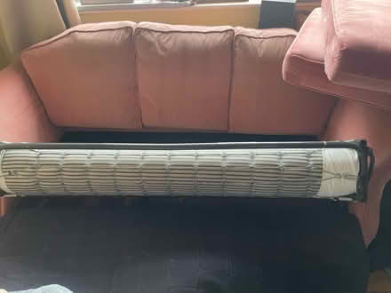 Photo of free Pink 3 seater pull-out sofa bed (Skerton) #4