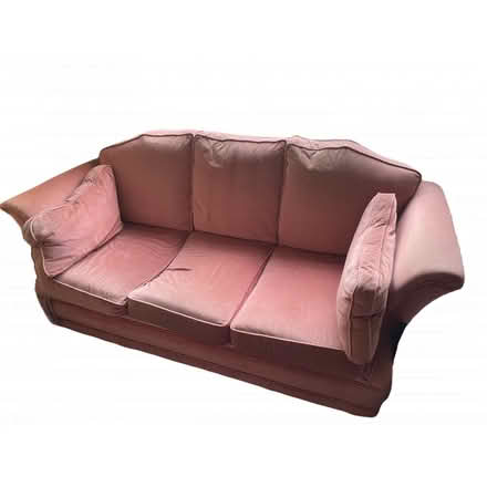 Photo of free Pink 3 seater pull-out sofa bed (Skerton) #1