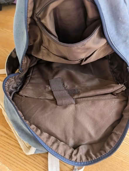 Photo of free Blue and white backpack (Bathford) #2