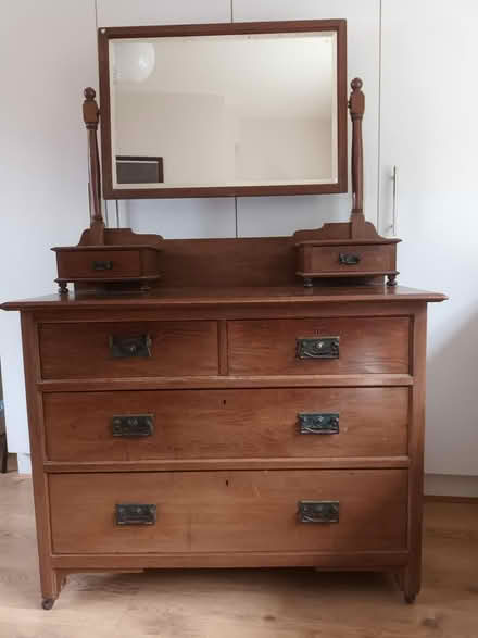 Photo of free Large wooden dressing table (OL4 Grasscroft) #1