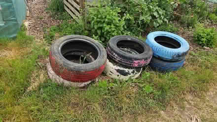 Photo of free Car tyres for planting flowers or veg at home or allotment (IP5) #1