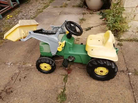 Photo of free Small child's tractor- sturdy but the shovel arm has broken (Westrip GL6) #1