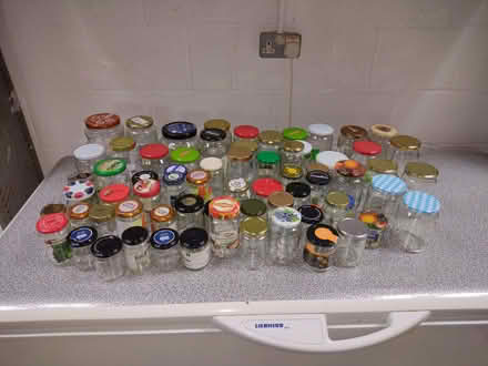 Photo of free Assorted glass jars with metal screw tops (Nailsea BS21) #1