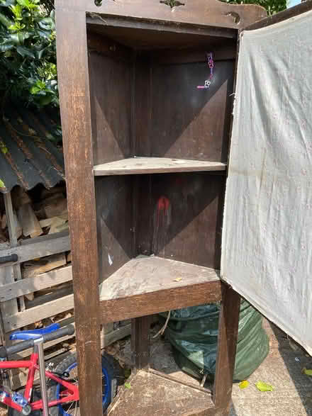 Photo of free Wood corner cupboard (Banbury (OX17)) #2