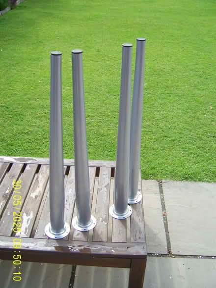 Photo of free 4 Metal Table Legs 70cm H (Great Asby CA16) #1