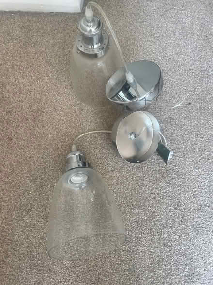 Photo of free Pair of chrome light fittings (Garston WD25) #3