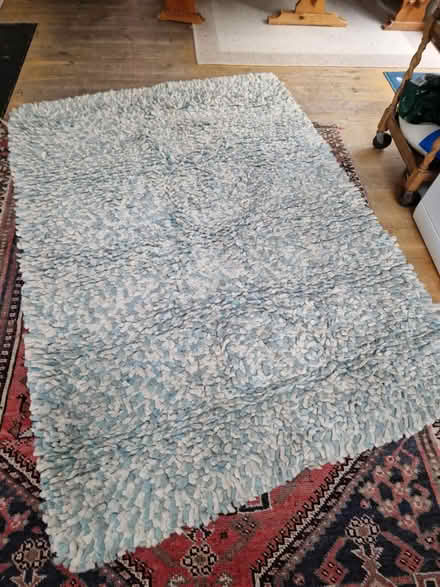 Photo of free Large shaggy wool rug (Tooting SW17) #1