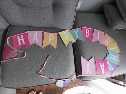 Photo of free "Happy Birthday" Decoration (Earley RG6) #2