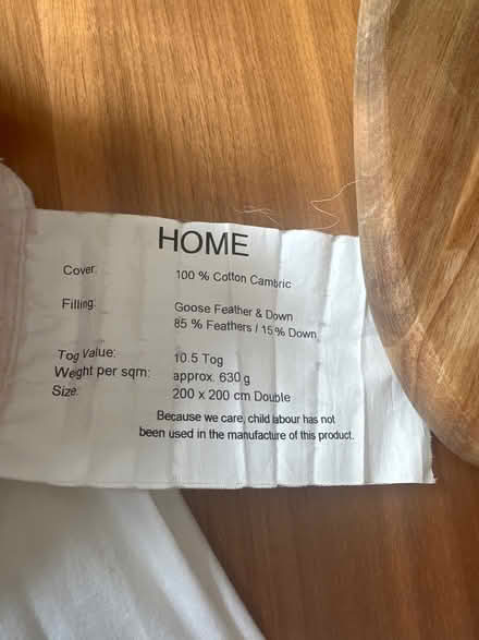 Photo of free Double Quilt Goose Feather and Down (NG3) #1