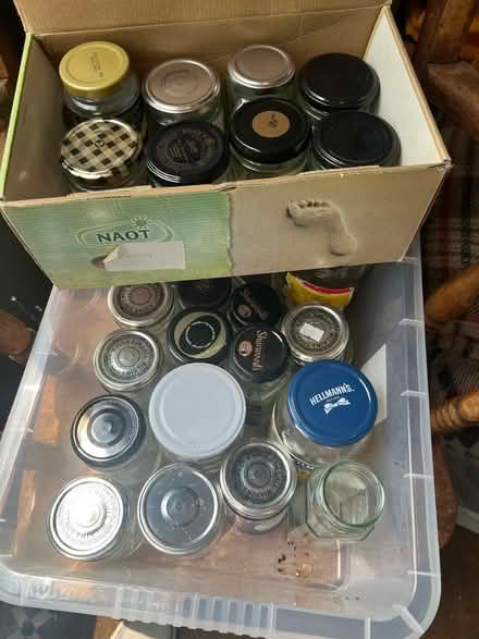 Photo of free Lots of Clean Jam Jars and Lids (Feering CO5) #1