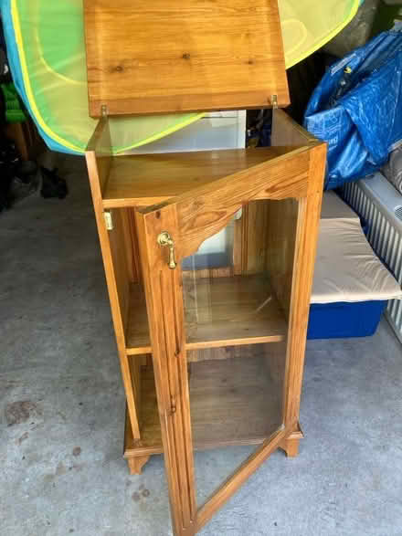 Photo of free Glass-fronted cabinet with shelves (Slack Head LA7) #1
