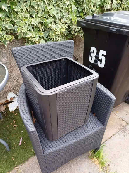 Photo of free 2 garden chairs and planter (Gorse Hill M32) #1