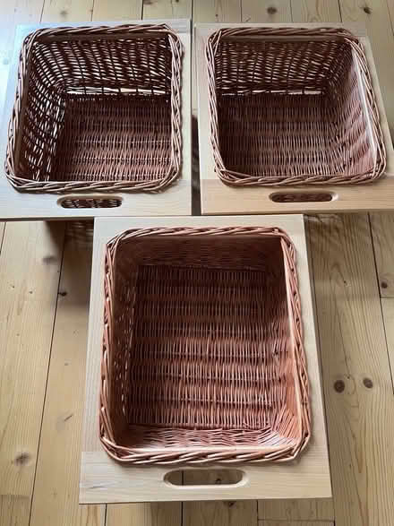 Photo of free 3 Wicker Basket Drawers (Craigentinny EH7) #1