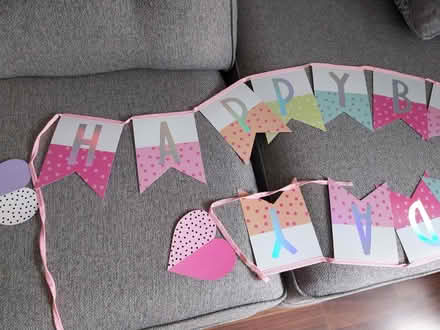 Photo of free "Happy Birthday" Decoration (Earley RG6) #1