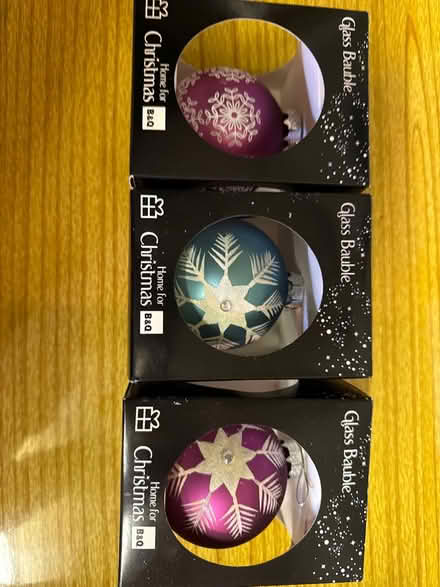 Photo of free 3 Christmas baubles (Hatch Warren RG22) #1
