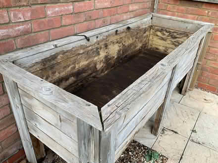Photo of free Large wooden planter (Monkston Park MK10) #3