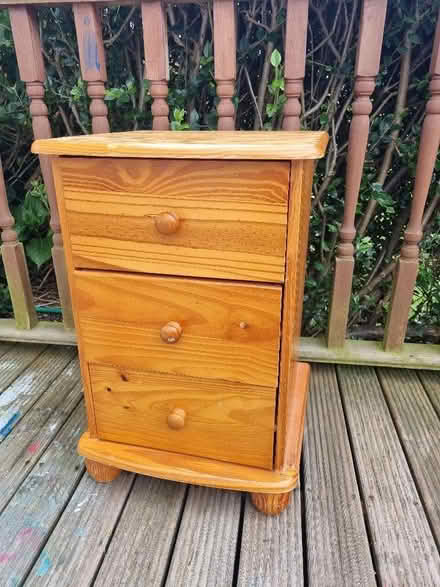 Photo of free Solid pine bedside table drawers (Wrose BD18) #1
