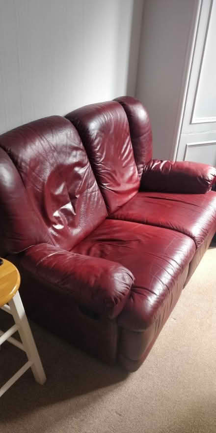 Photo of free Red sofa and armchair set (Morningside EH10) #1