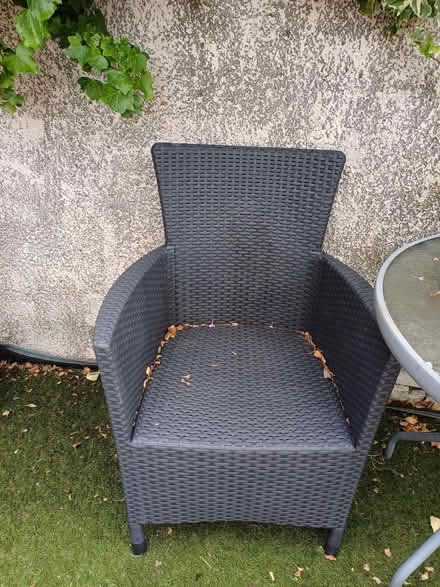 Photo of free 2 garden chairs and planter (Gorse Hill M32) #2