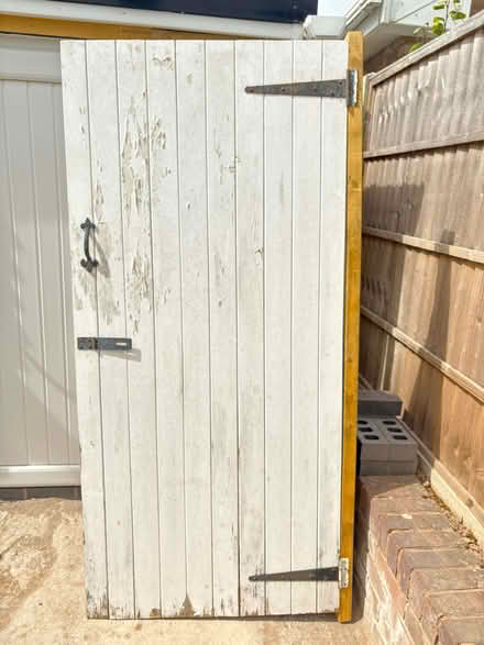 Photo of free Ledge & Brace External Shed Door (with hinges/bolt/handles) (Leominster HR6) #1