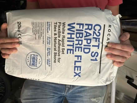 Photo of free Tile cement White Flexible Adhesive (Marston OX3 0) #2